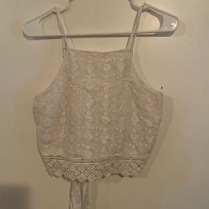 White crop top